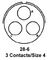 AMPHENOL INDUSTRIAL MS3100E28-6S.