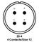 ITT CANNON MS3106E20-4SF187