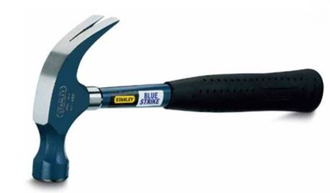 Claw Hammer, Blue Strike, Tubular Steel Handle, 450 g