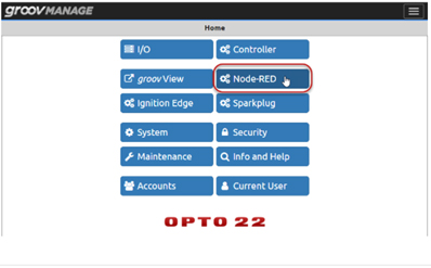 Selecting Node-Red environment